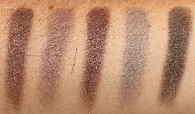 E.L.F. Mad For Matte Nude Mood Eyeshadow Palette Swatches / myfindsonline.com