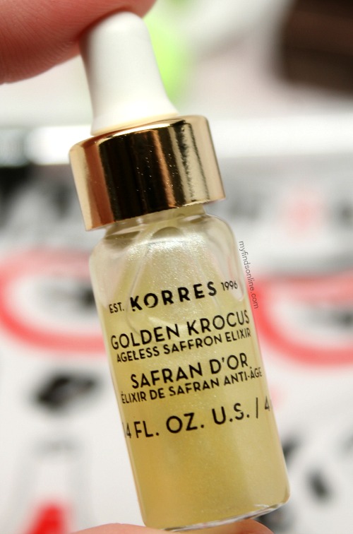 Korres Golden Krocus Ageless Saffron Elixir Serum / myfindsonline.com
