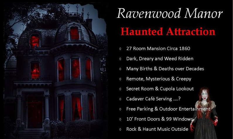 Ravenwood Manor Haunted House / myfindsonline.com