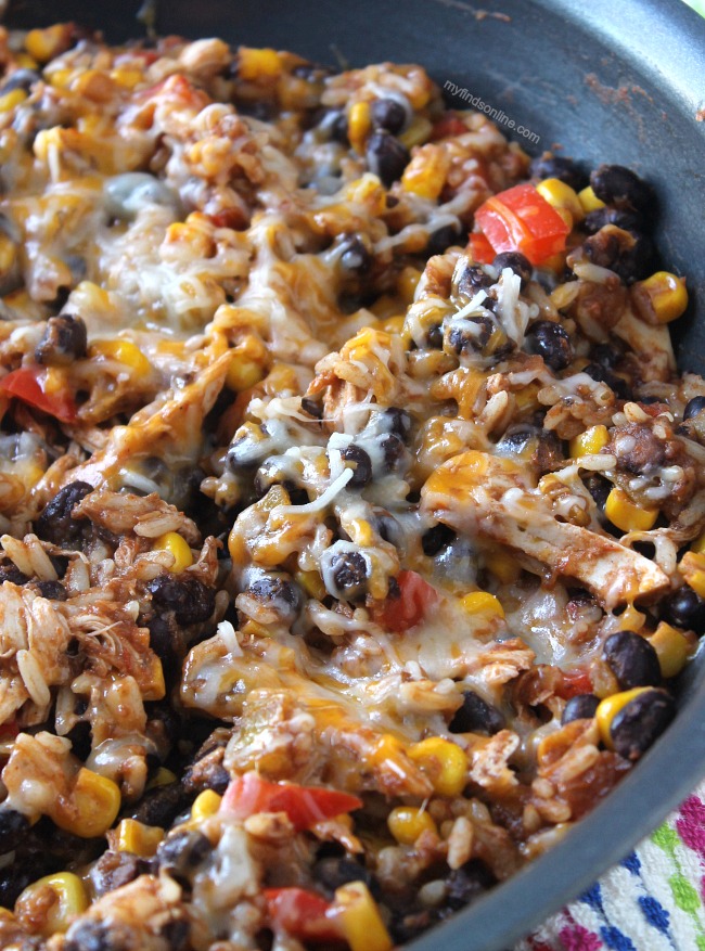 One Pan Mexican Chicken and Rice In 30 Minutes or Less