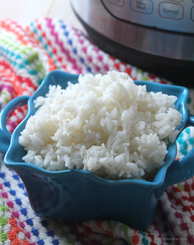 Perfectly Cooked Instant Pot White Rice / myfindsonline.com