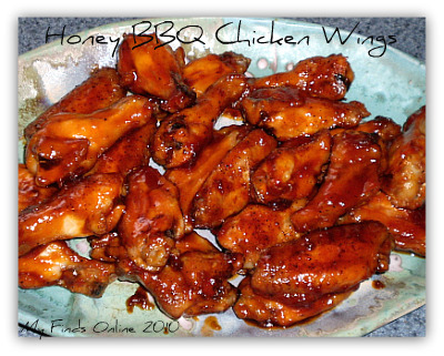 Honey BBQ Chicken Wings / myfindsonline.com