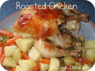 Perfectly Roasted Whole Chicken / myfindsonline.com