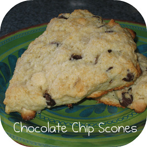Chocolate Chip Scones / myfindsonline.com