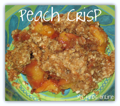 Easy Peach Crisp / myfindsonline.com