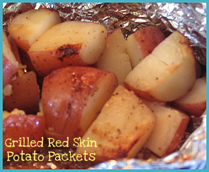 Grilled Garlic Red Skin Potato Packets