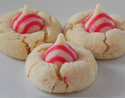 candy cane kiss cookies