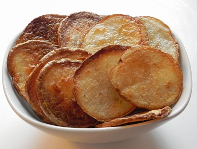 homemade baked potato chips