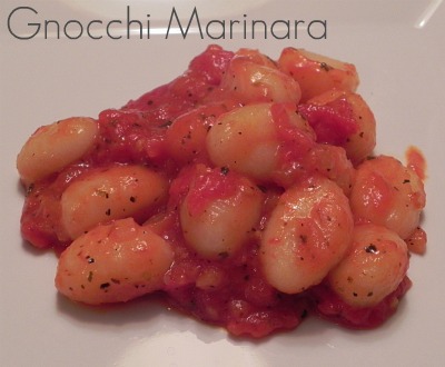 Gnocchi in Homemade Marinara Sauce
