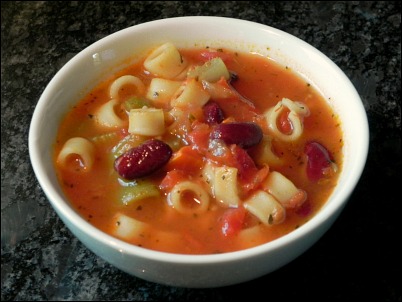homemade minestrone soup