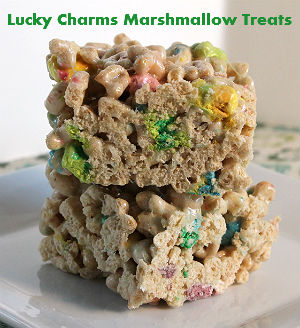 Lucky Charms Marshmallow Krispie Treats