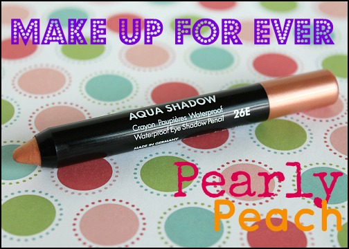 Make Up For Ever Waterproof Aqua Shadow Eyeshadow 26e pearly peach