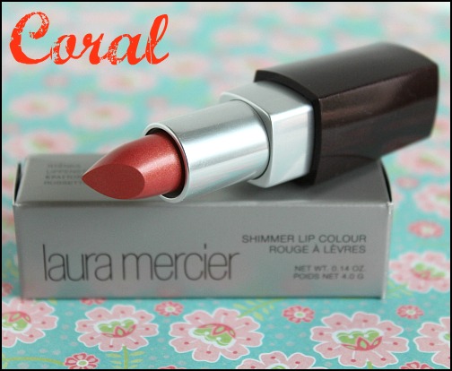 Laura Mercier Shimmer Lipstick in Coral