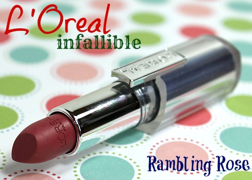 L'Oreal Infallible Le Rouge Lipstick in Rambling Rose