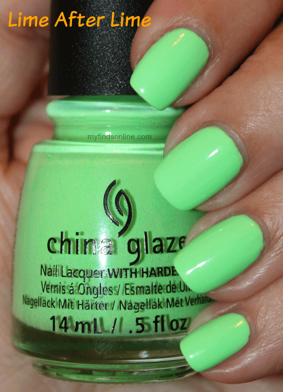china glaze lime after lime nail polish / myfindsonline.com