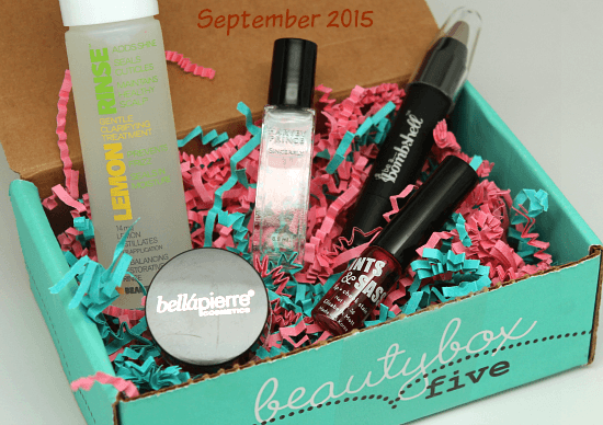 Beauty Box 5: September 2015 / myfindsonline.com