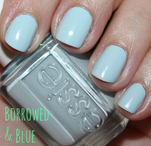 essie borrowed and blue nail polish