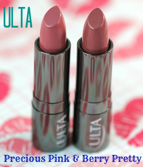Ulta Precious Pink and Berry Pretty Lipstick Swatches