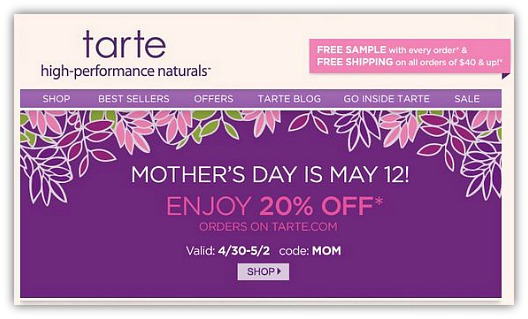 Tarte 2013 Mother's Day Sale