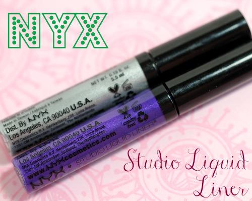 NYX Extreme Purple and Extreme Silver Studio Liquid Liner
