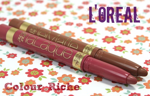 L'Oreal Colour Riche Le Matte and La Laque Lip Color