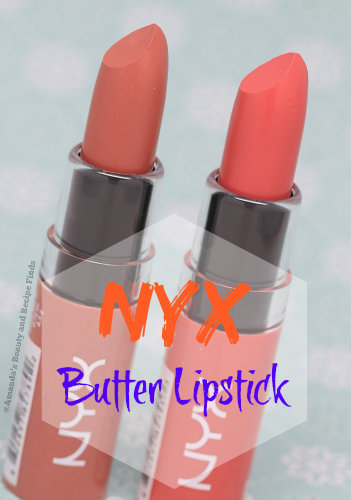 NYX Butter Lipstick: Snow Cap and Candy Buttons