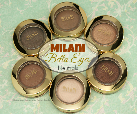 Milani Bella Eyes Gel Powder Eyeshadows: The Neutrals