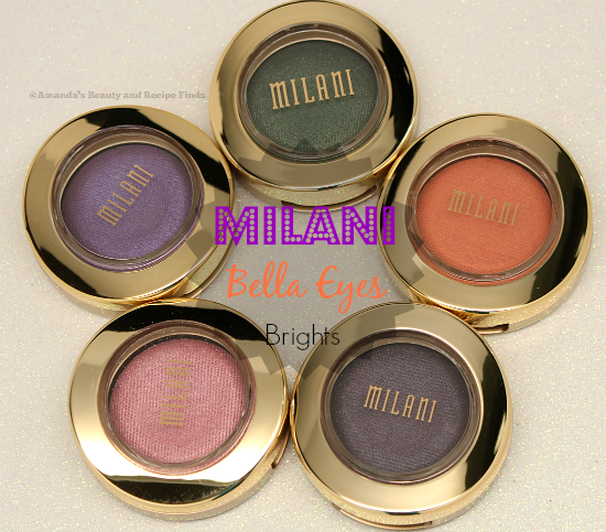 Milani Bella Eyes Gel Powder Eyeshadows: The Brights