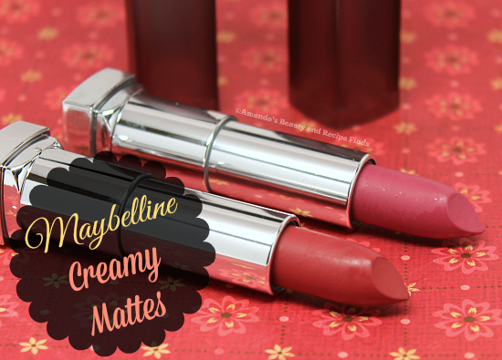 Maybelline Creamy Matte Lipstick: Touch Of Spice and Lust For Blush