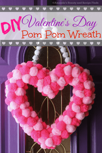 How To: DIY Pom Pom Valentine's Day Wreath