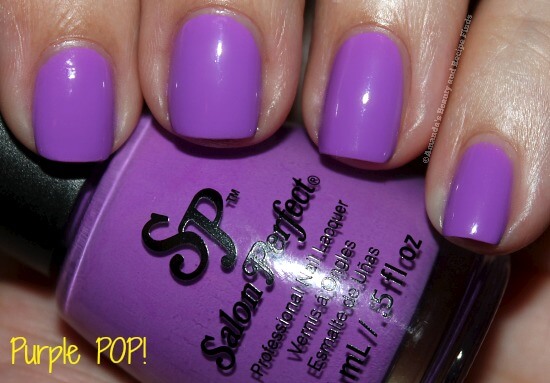 Salon Perfect Purple POP! nail polish