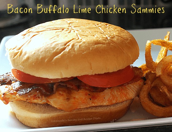 Quick and Easy Bacon Buffalo Lime Chicken Sammies / myfindsonline.com