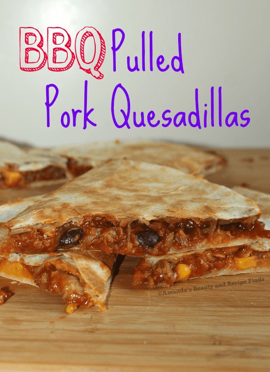 Simple BBQ Pulled Pork Quesadillas / myfindsonline.com