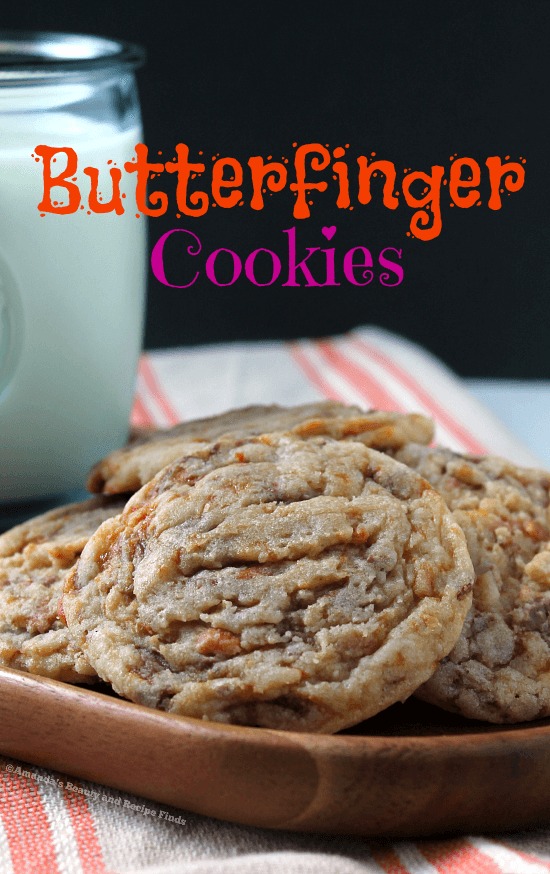 Butterfinger Cookies / myfindsonline.com