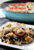 One Pan Cajun Sausage and Rice Skillet