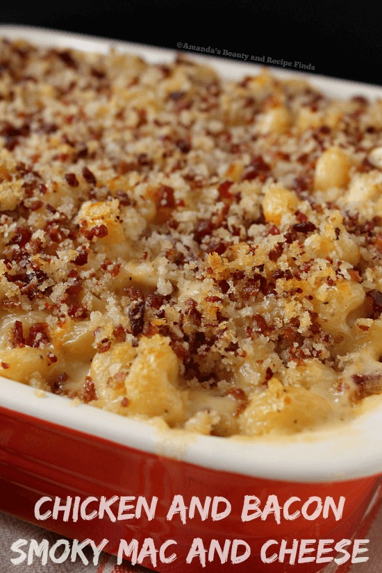 Chicken and Bacon Smoky Mac and Cheese - myfindsonline.com