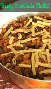 One Pan Beefy Enchilada Skillet