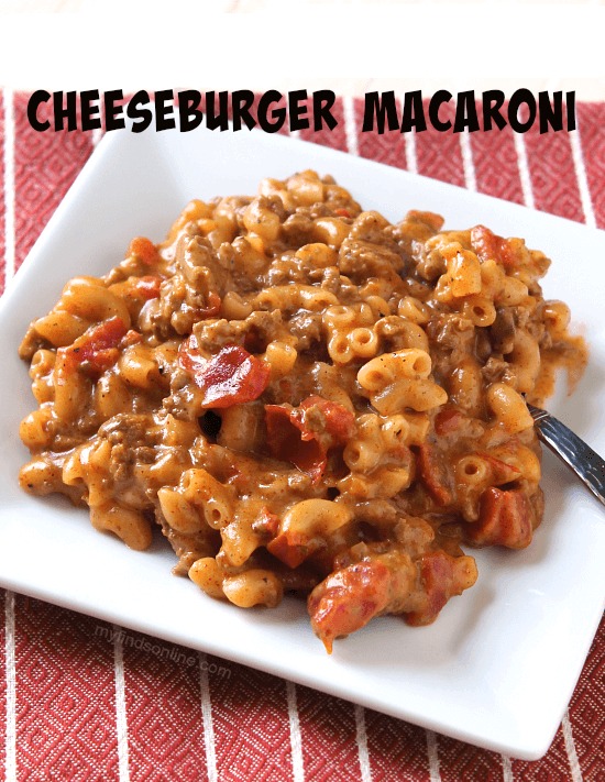 Cheeseburger Macaroni / myfindsonline.com