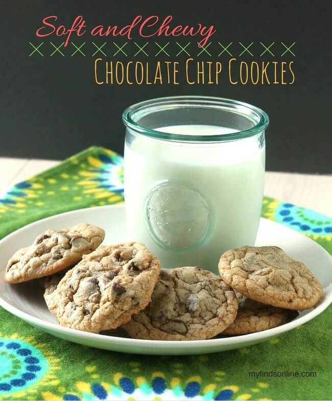 Soft and Chewy Chocolate Chip Cookies / myfindsonline.com