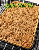 Apple Slab Pie With Cinnamon Streusel Topping