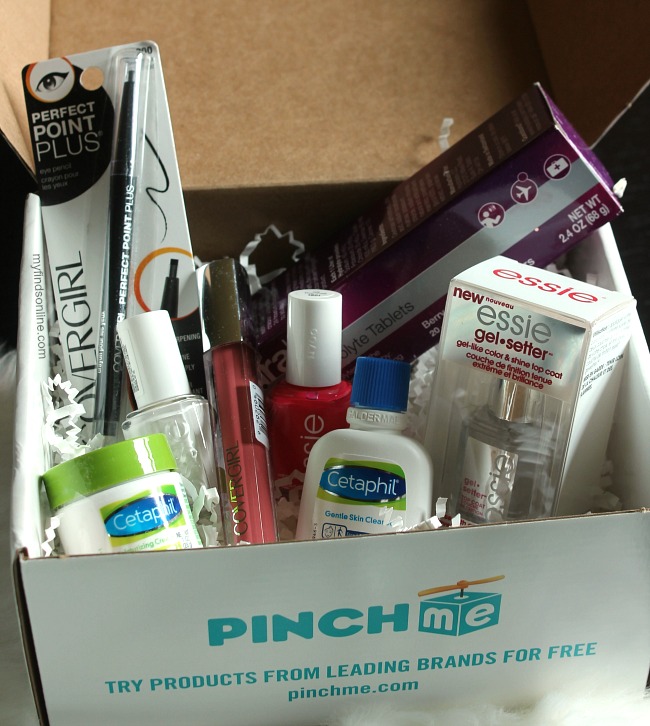 PinchMe Free Beauty and Lifestyle Sample Box / myfindsonline.com
