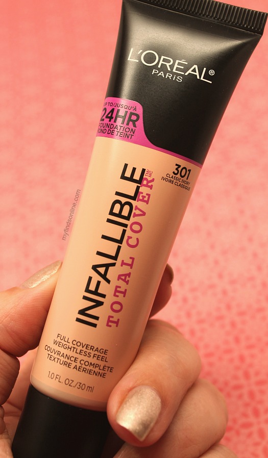 L'oreal Infallible Total Cover Full Coverage Foundation Review / myfindsonline.com