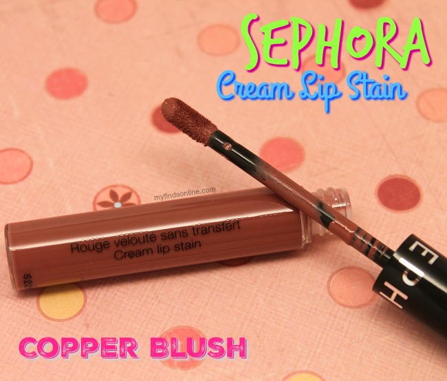 Sephora Cream Lip Stain in Copper Blush / myfindsonline.com