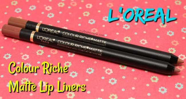 L'Oreal Color Riche Matte Lip Liners: Matte's In and Matte-ing Call / myfindsonline.com